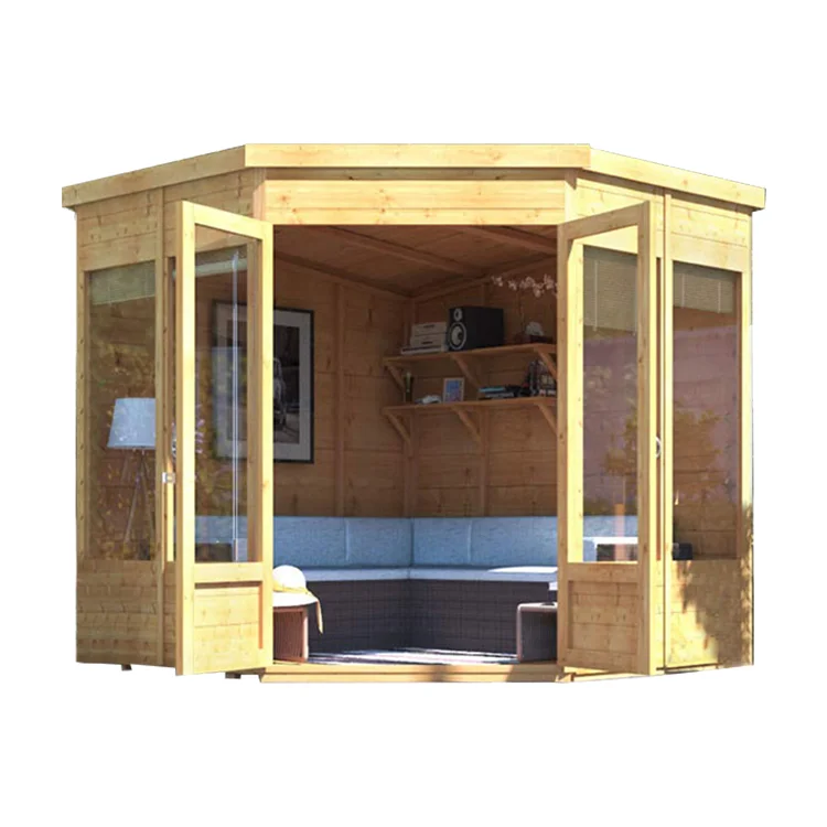 Popular Antiseptic Windbreak Wooden Garden Pavilion  Outdoor Gazebo With Timber Roof