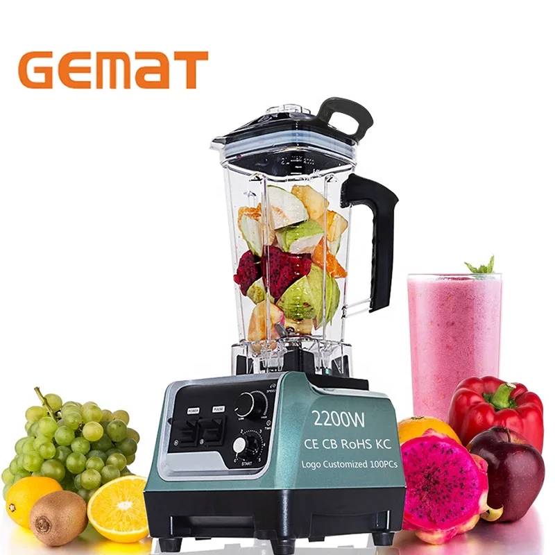 Professional Low Noise 2L New Large 2000 Watt Electric Blenders Heavy Duty Juicer Blender and Grinder