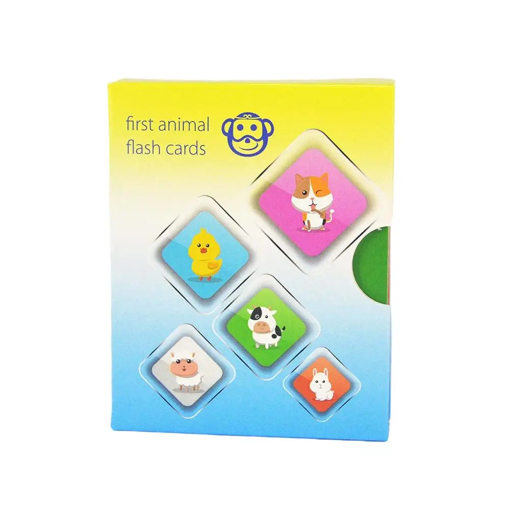 Custom Learning Flash Card Game Baby Children Printing English Alphabet Kids Cognitive Cards Educational Toddler Flash Cards