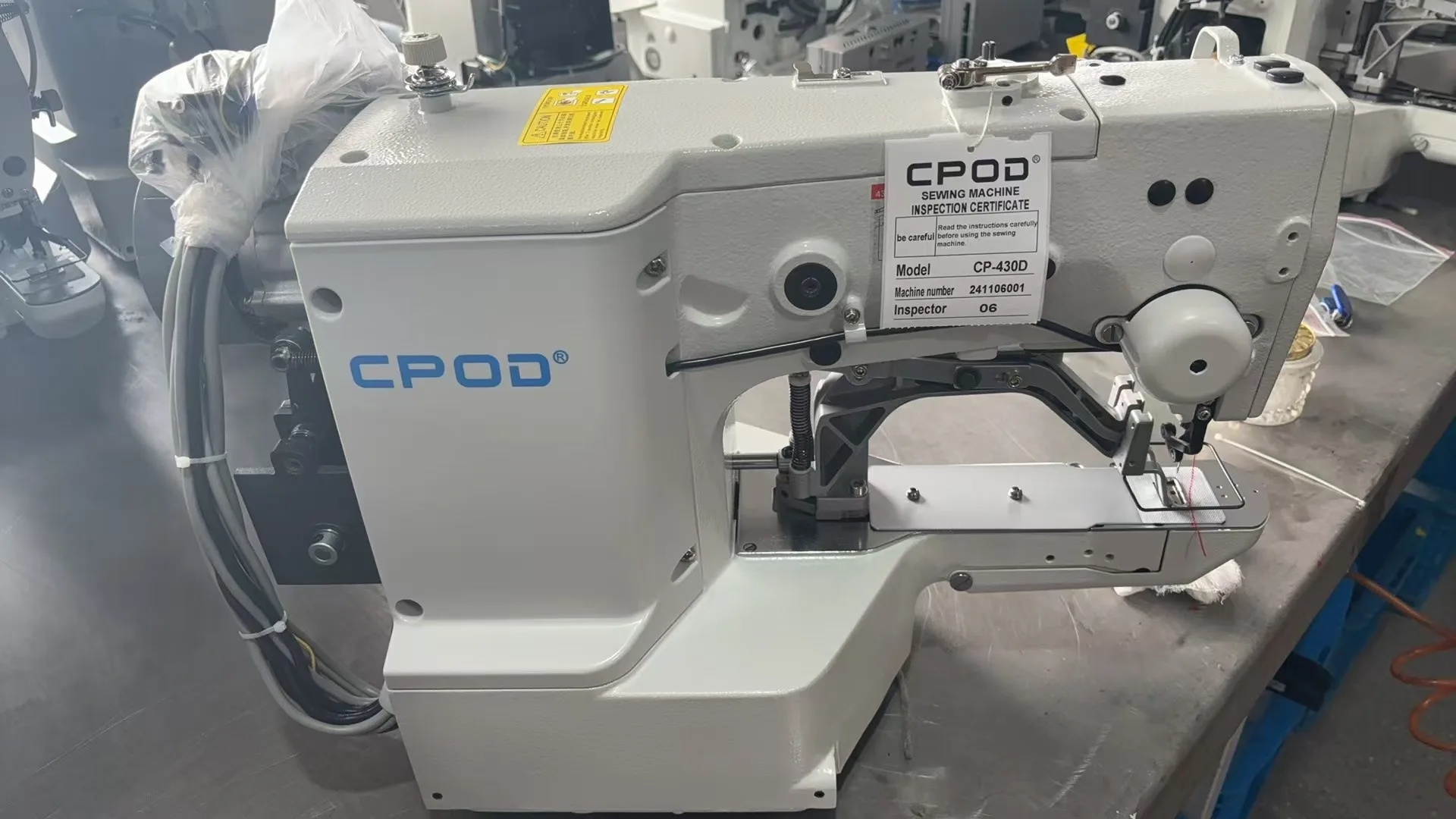 QK-430D High speed 3200rpm Brother system computerized electronic bar-tacking  Sewing Machine