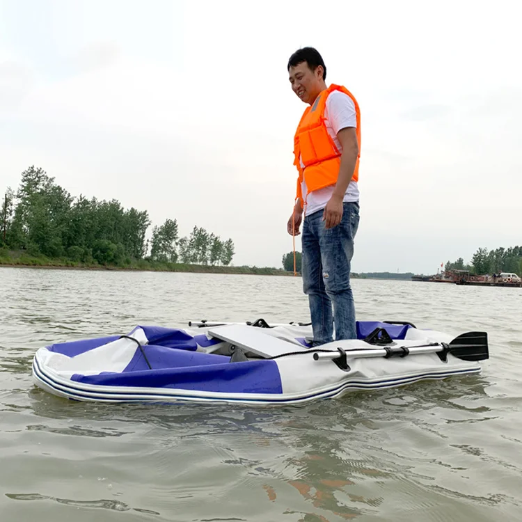 Hot Selling Inflatable Water Rowing Boat Air Folding Kayak For 3-4 Persons