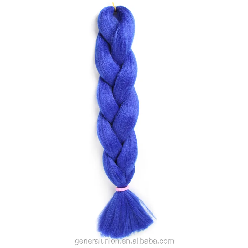 Smooth colorful  human  wigs jumbo braid hair African synthetic wig