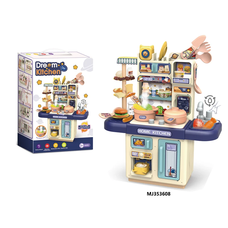 Kitchen Table With Light And Spray Kitchen Dining Table Pink Blue For Children Pretend Play Electric House Play Toy