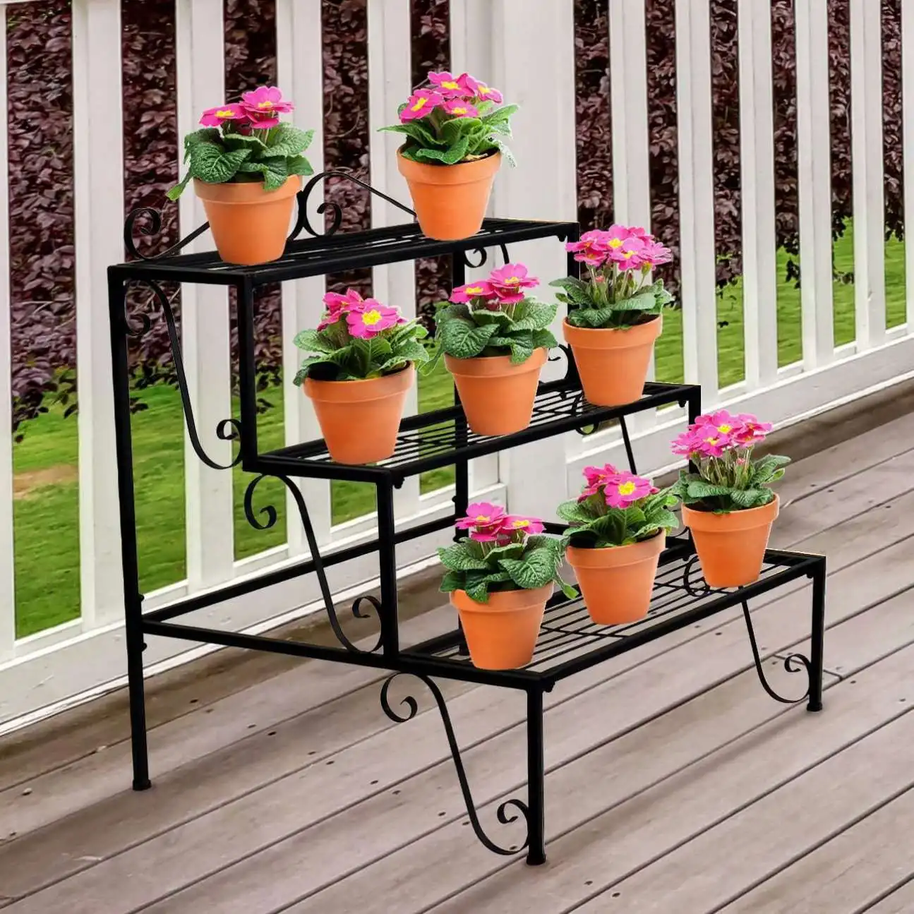 Factory price Metal iron bicycle flowers plant stand