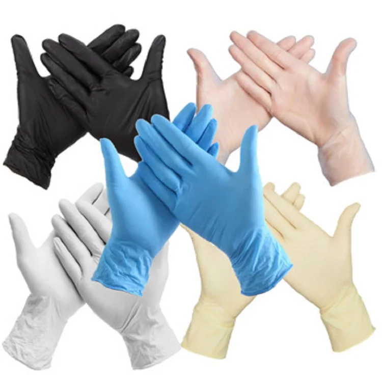 Tattoo Clean Kitchen Garden Hotel Industry Beauty Salon logo Custom Latex Free Powder Free Nitrile Mixed Disposable-glove