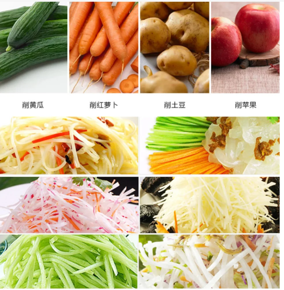 3-in-1 rotary peeler kitchen household stainless steel fruit and potato peeler scraper knife peeler melon grater