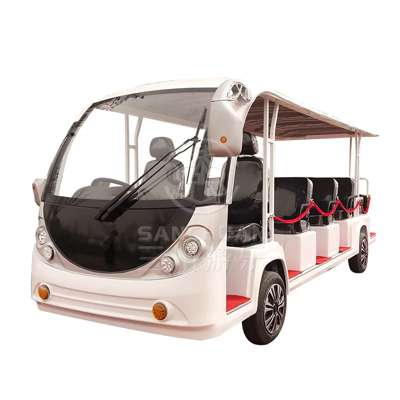 Sanchuan Scenic Electric Car Shuttle Bus 4Wheel Sightseeing Car & Bus