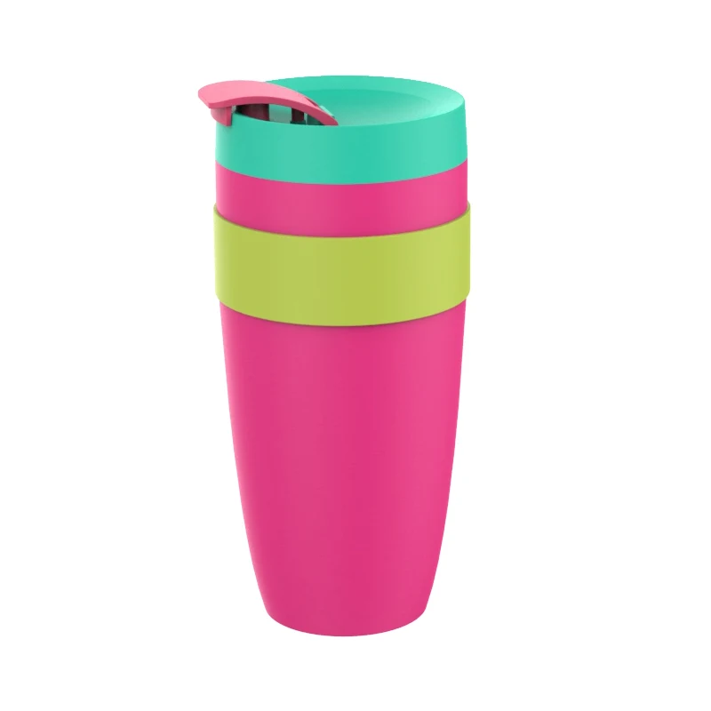 Free Sample 500ml 17oz Custom Logo Multiple Colors One Hand Operation Custom Coffee Mugs