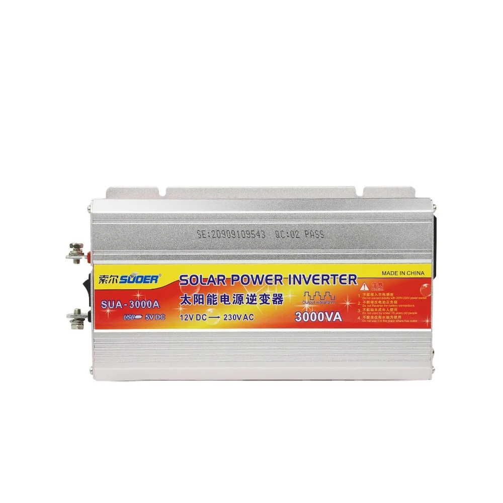  Suoer 3kVA 3000VA 12V 220V модифицированный синусоидальный инвертор солнечной