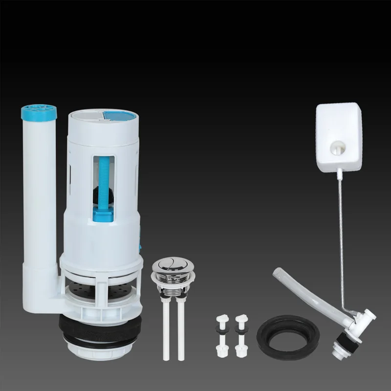 Toilet tank fittings KJ-313 two-piece PP high quality dual-flush toilet cistern fittings