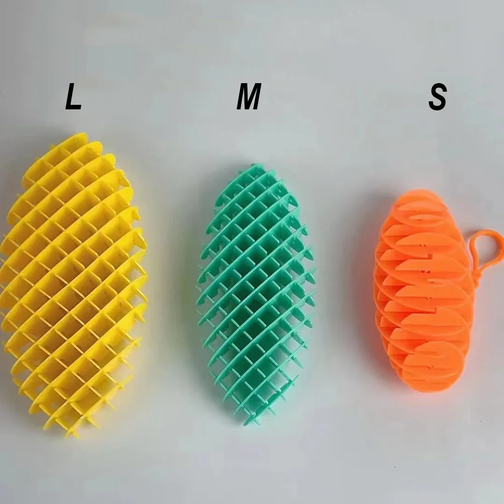 Hot 2024 Funny Fidget Toy Big Worm Great Gift for ADHD Sensory Stress Anxiety Relief 3D Elastic Mesh Worm Fidget Slug Pocket Toy