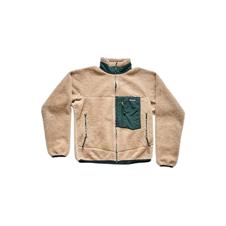 DiZNEW Customized label Wholesale polyester mens sherpa fleece jackets for men