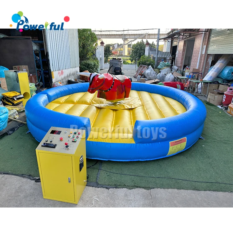 Commercial used adults rodeo bull inflatable/bull riding machine inflatable crazy rodeo bull/mechanical games rodeo bull riding
