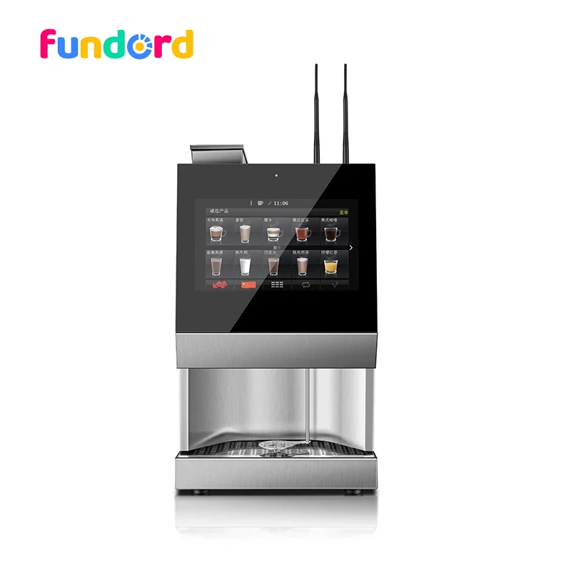 2024 fundord smart coffee macher поставщик машина торговый автомат для свежего молотого кофе полностью автоматический