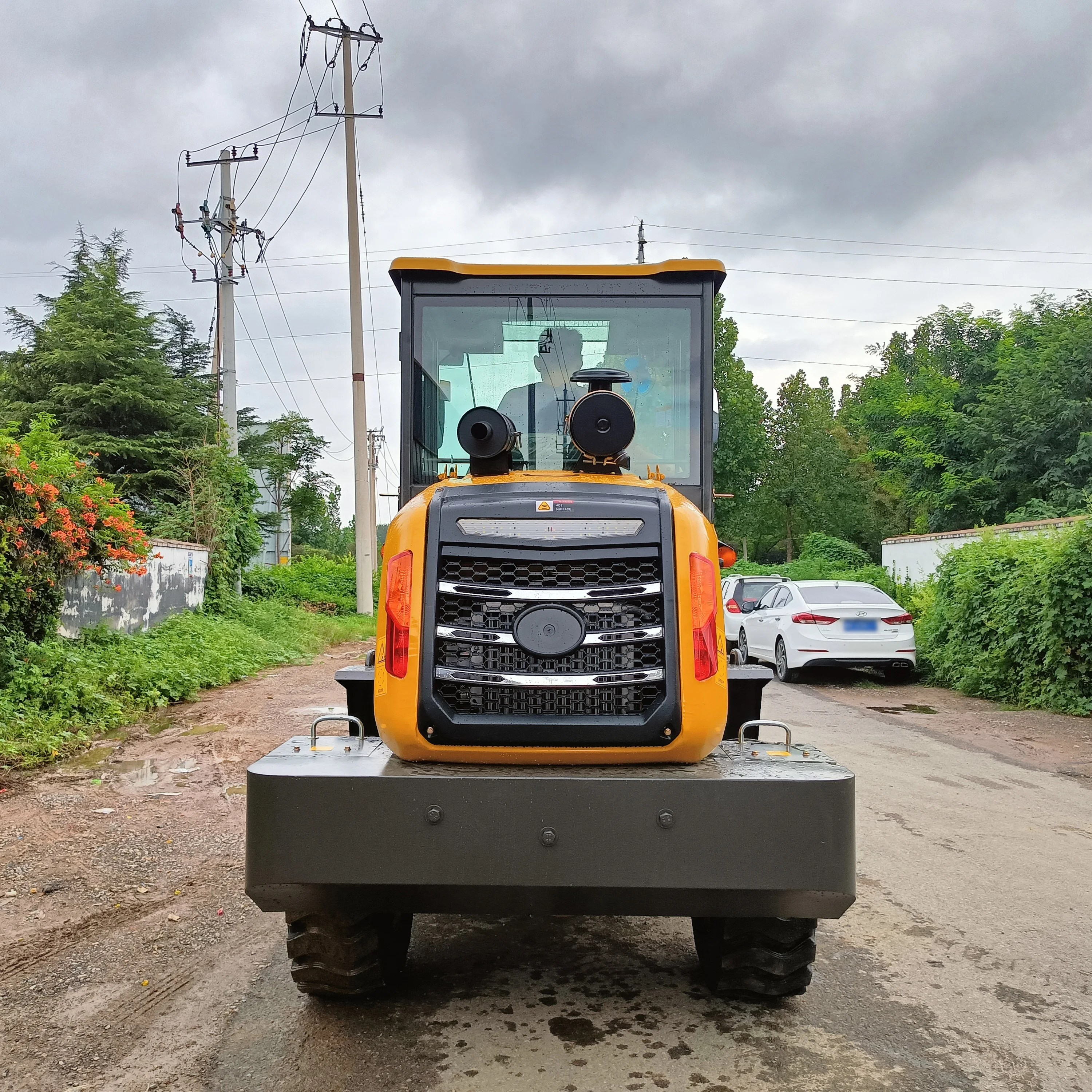 RUNTX China Mini loader articulated 1 ton 1.2 ton Optional quick hitch wheel loader for sale