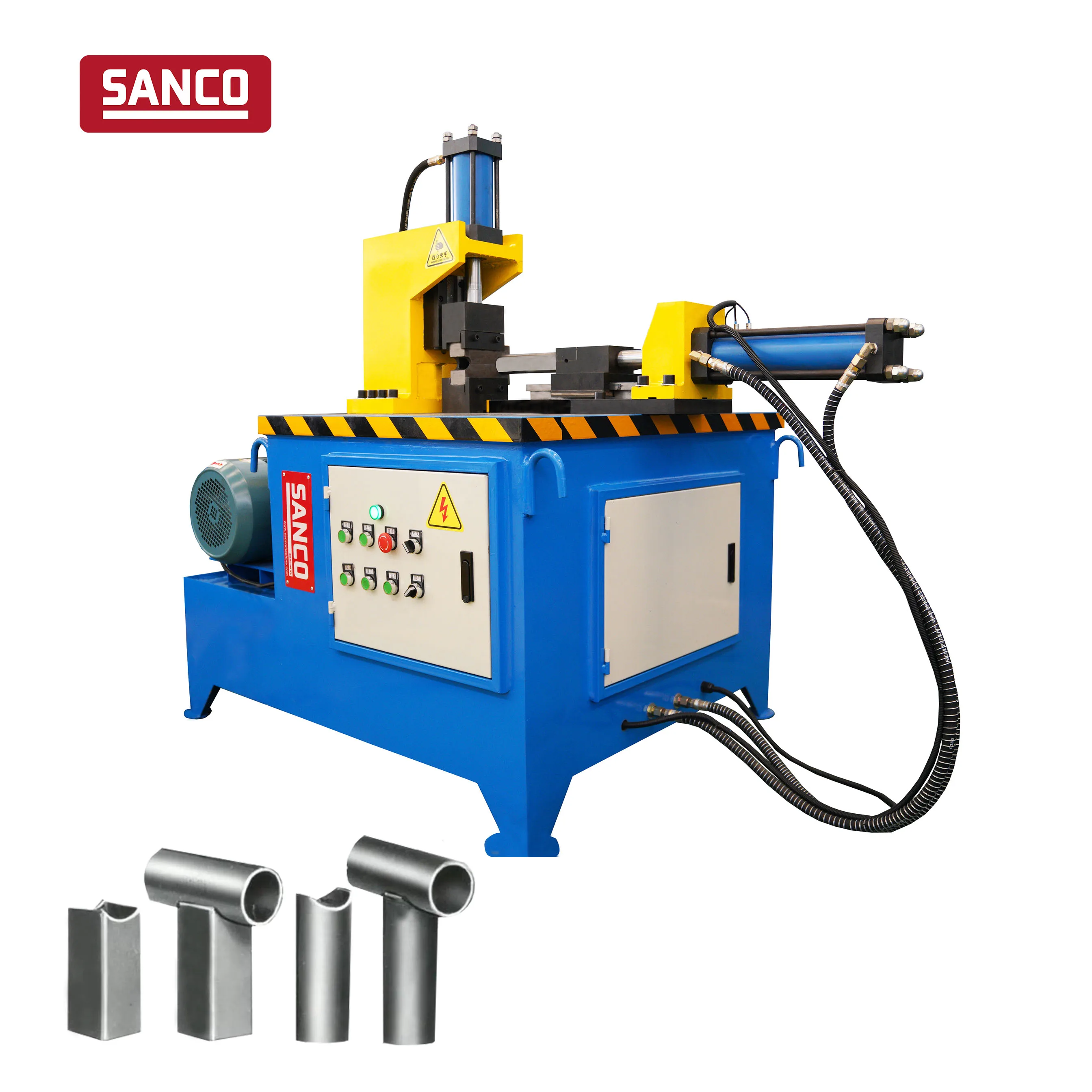 cnc roll hydraulic aluminium corner notching and crimping machine