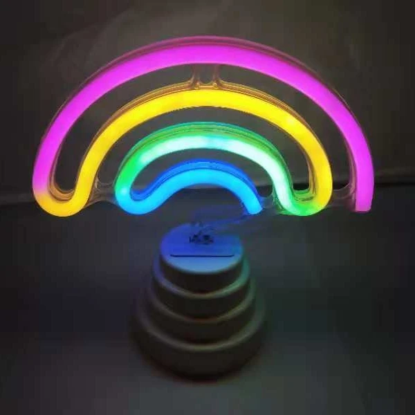 Hot Sale Decorative Night Light Battery Operated Neon Decoration LED Desktop Lamp