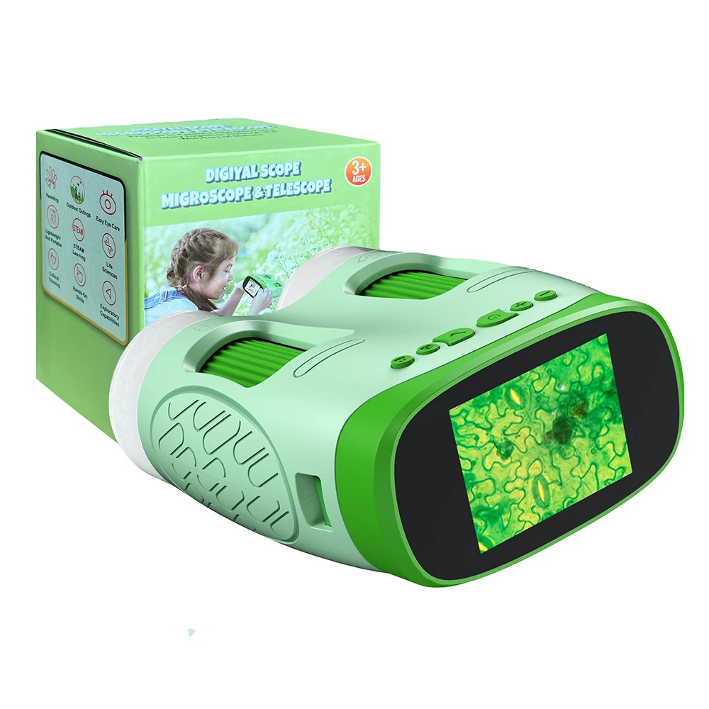 Science Education Set Children Microscope Portable Microscope Educational Kit for Kid