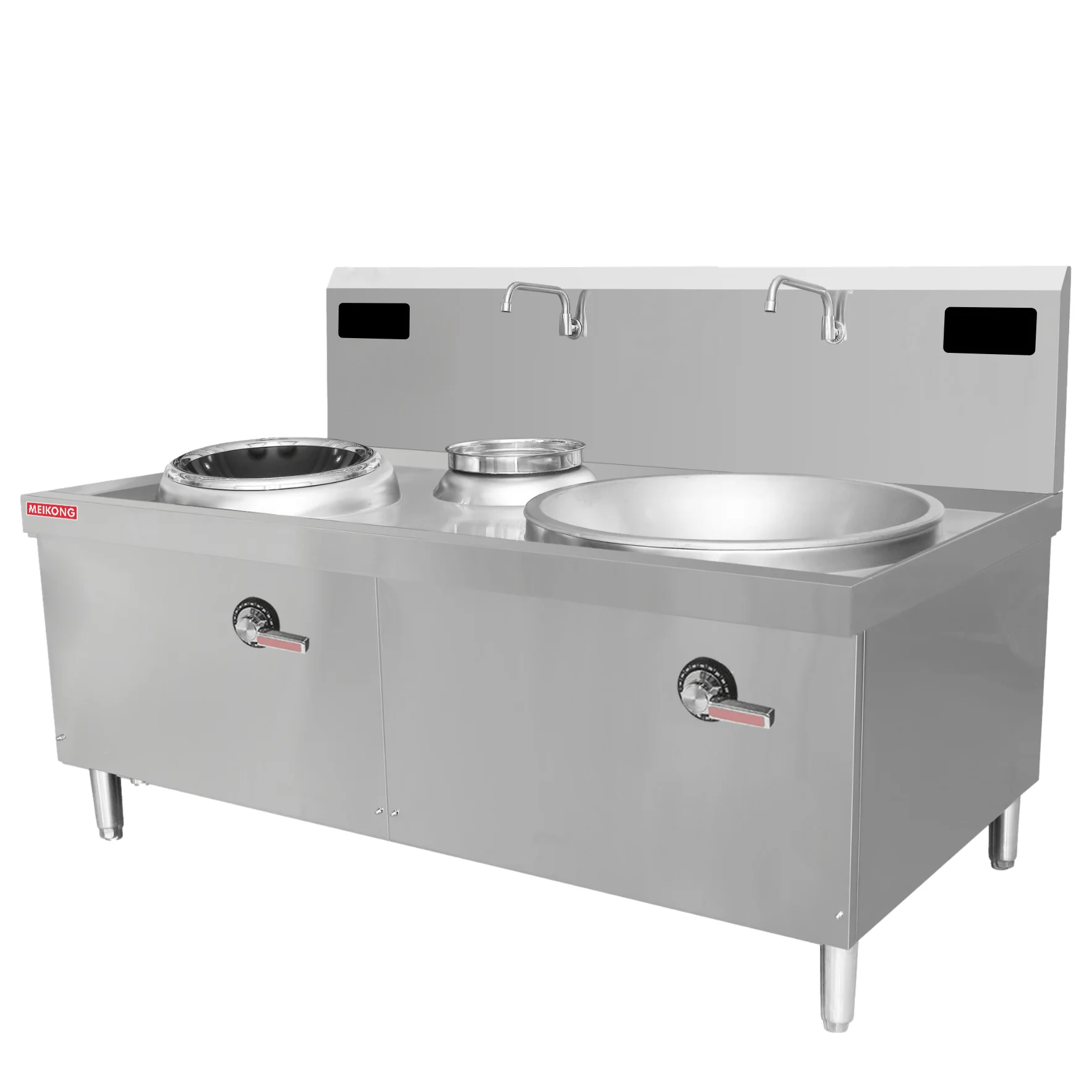 commercial electric induction big wok cooker station