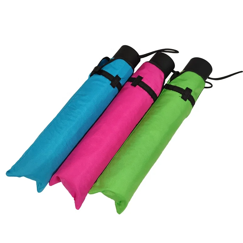 Eco-friendly 3 Fold Manual Umbrella made by RPET recycled materials