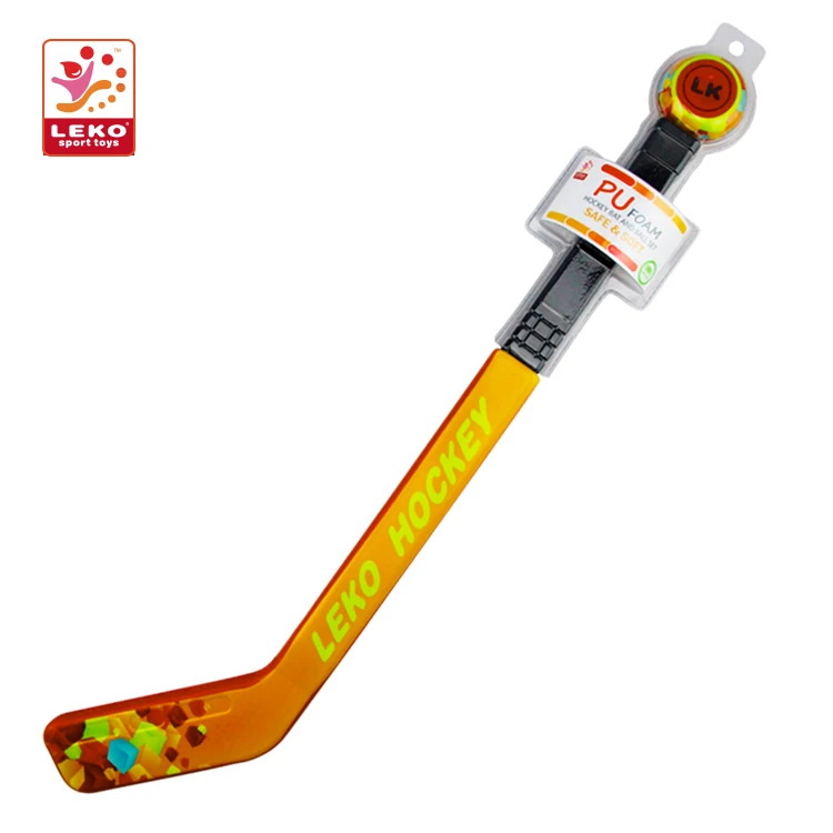 High quality promotional PU foam kids toys ice hockey stick with ball