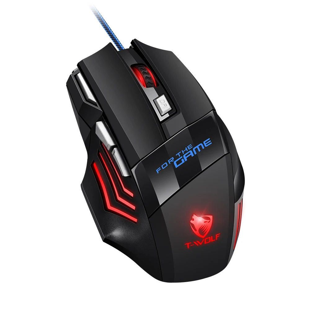 Best Selling 7D rgb backlit glowing computer scroll mouse anti slip breathing light wired gaming mice