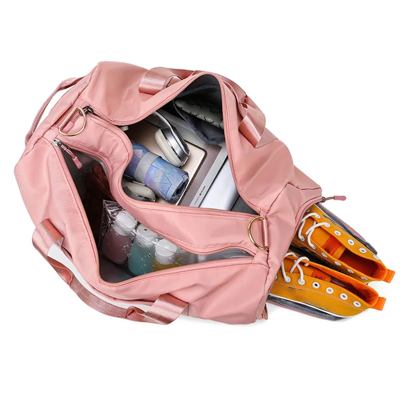 XDH066 Factory Customizable Logo Women Travelling Duffle Bag Printing Brand Sports Gym Bag Promotion Custom Travel Bag with Logo