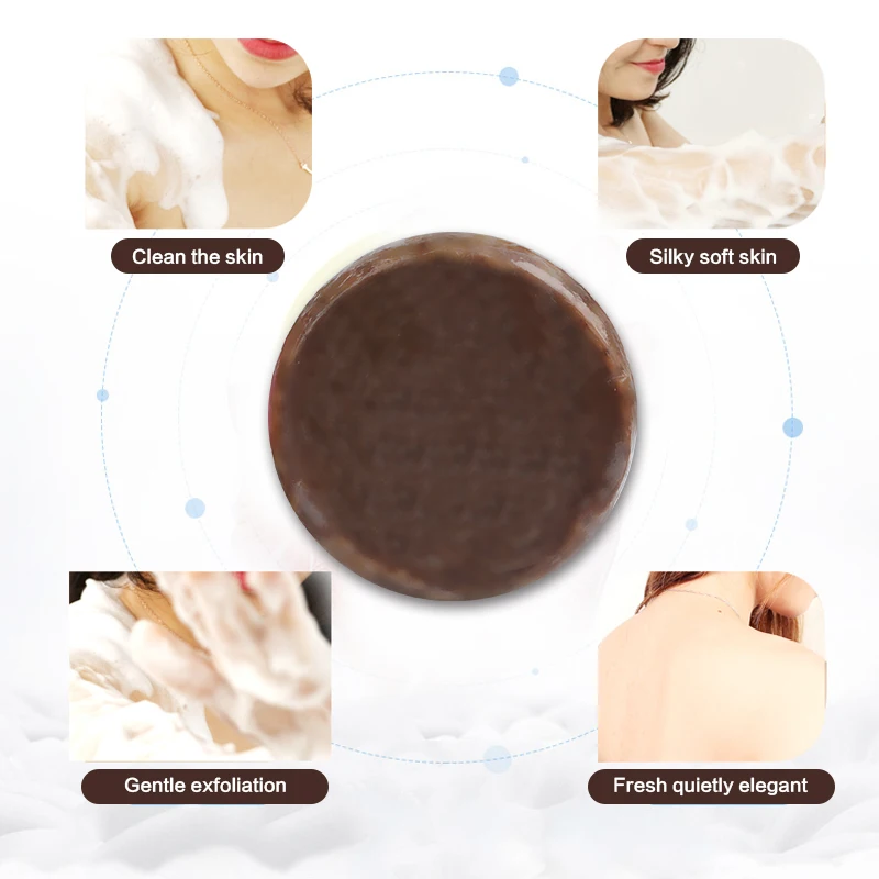 Wholesale private Label natural organic whitening handmade exfoliating deep cleaning soap coffee scrub body soap