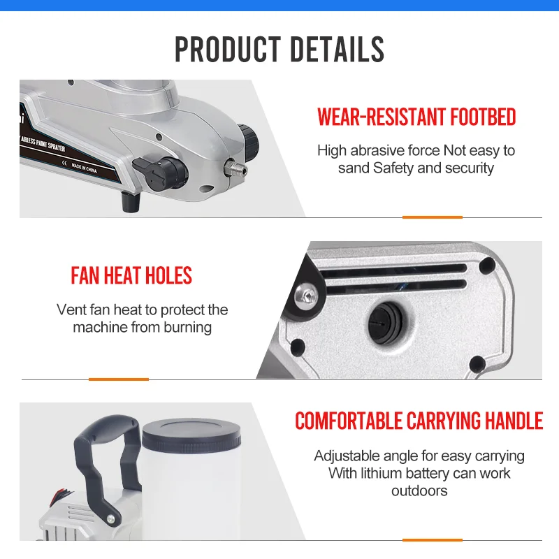 China Hot Sale Customized Logo Lithium Battery Spray Gun Wireless Paint Spray Gun Home Decoration Paint Spray Gun