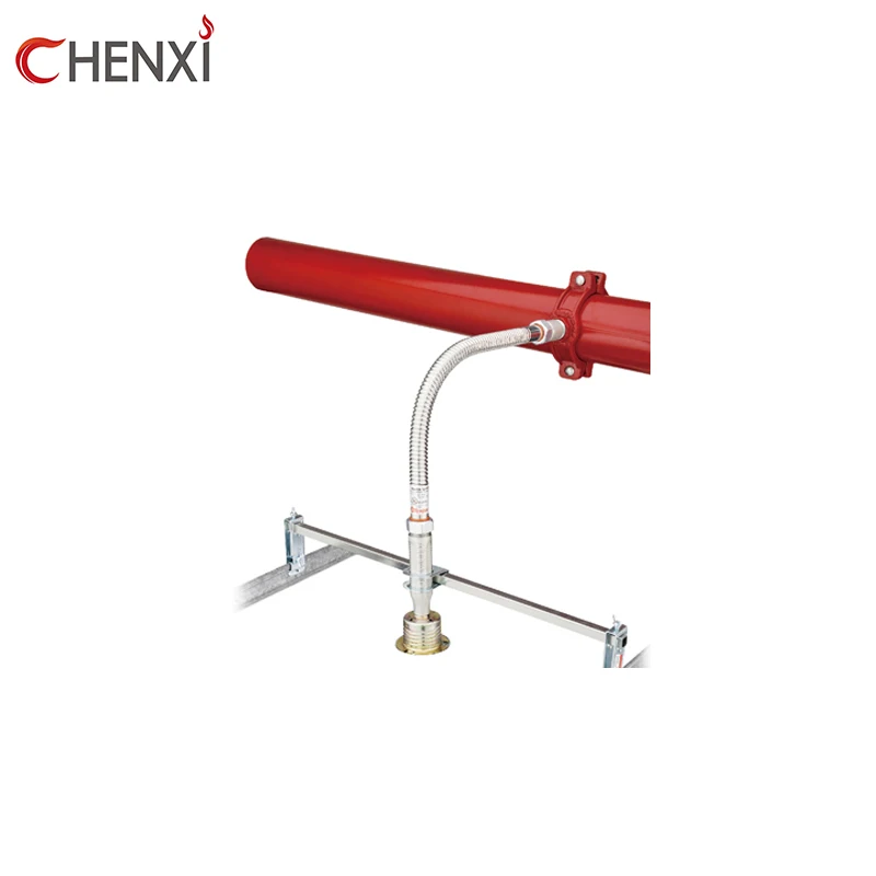 UL FM certificated stainless steel braided fire flexible tube hose with fittings for automatic sprinkler systems