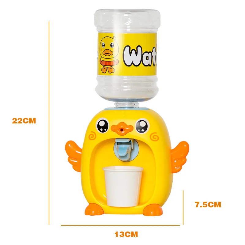 Cartoon Duck Drinking Game Household Appliances Children Mini Water Dispenser Kitchen Toy