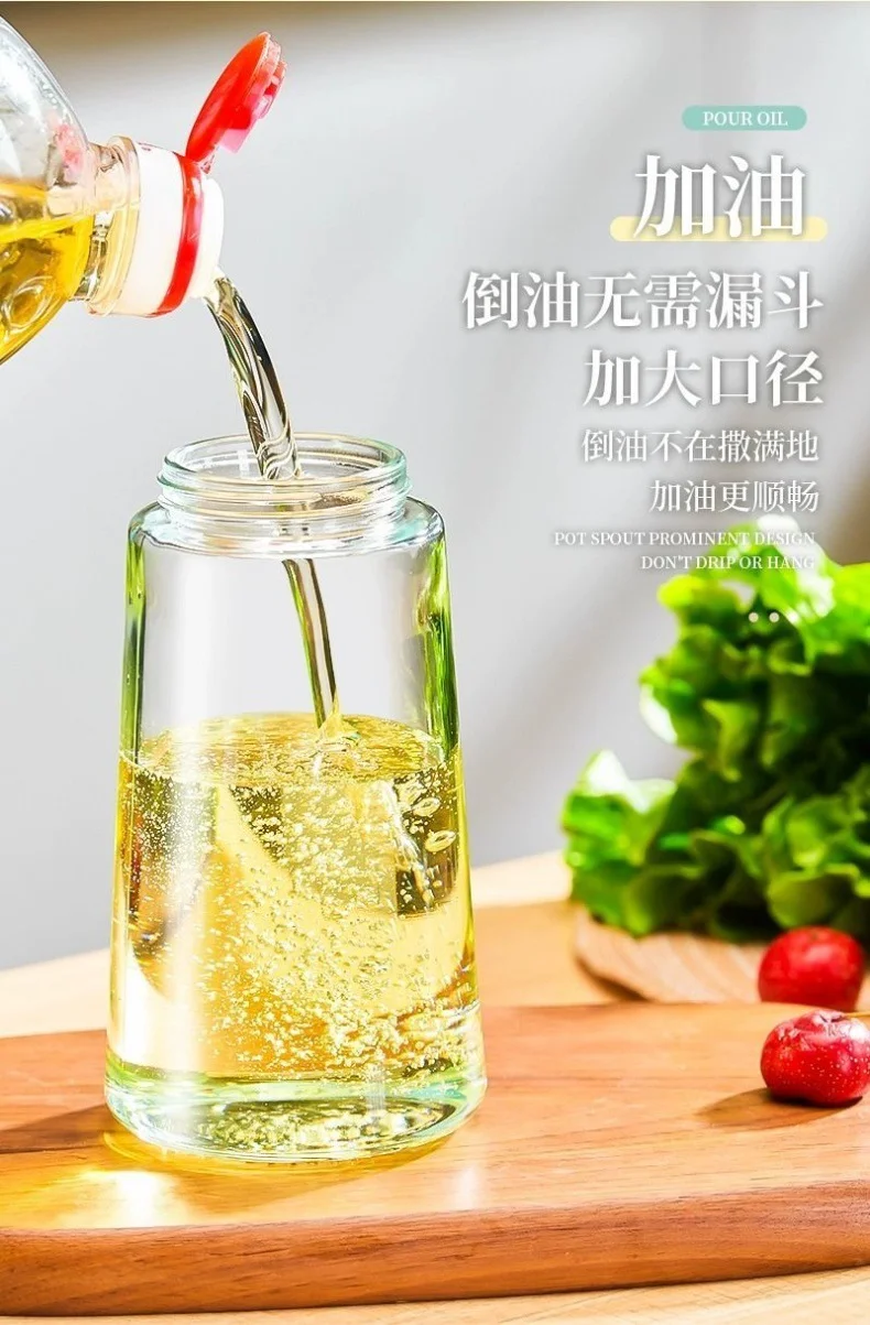 2 in 1 Spray and Pour Olive Oil Dispenser Glass Kitchen Oil Dispenser 16oz Oil Dispenser Bottle for Kitchen - 2 in 1 Oli