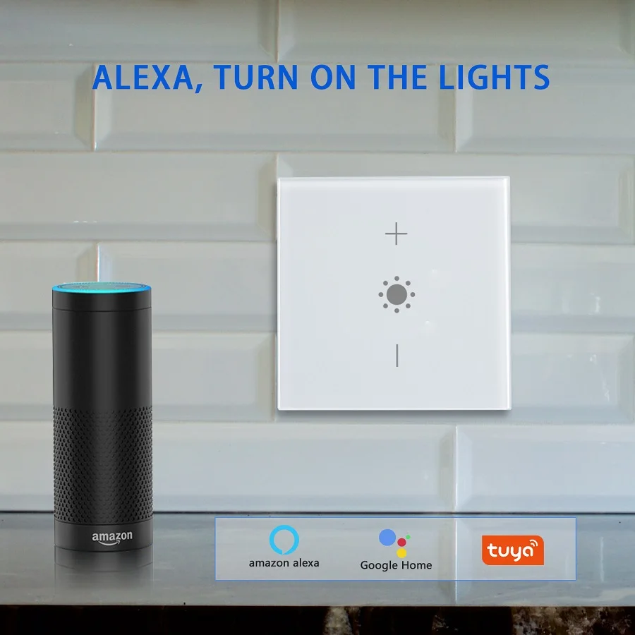 Hooanke Electrical Tuya APP Remote Control EU UK WiFi RF Smart Light Dimmer Switch