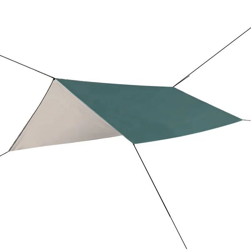 Square Outdoor Camping Hammock Rain Fly Waterproof Tent Footprint for Outdoor Awning Hiking SMOOTH DURABLE