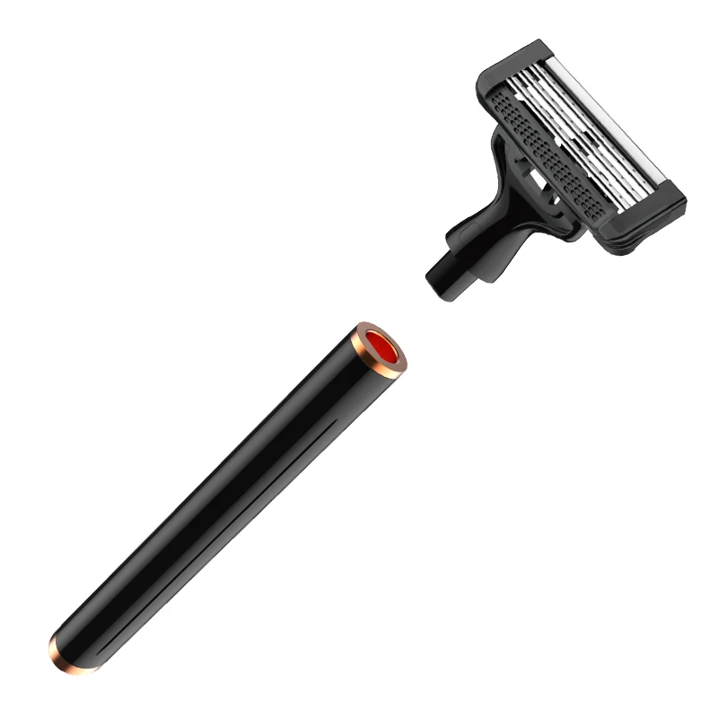 Magnet Manual Shaving Razor with 6 Blades customized color available