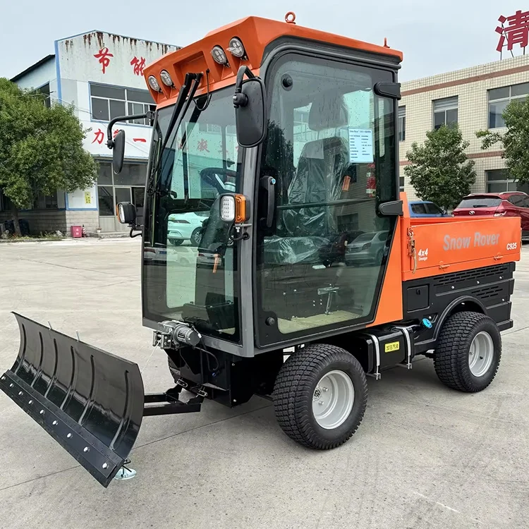 Multifunctional Gasoline Diesel Power Snow Plow Snow Sweeper Road Snow Cleaning Machine for Sale