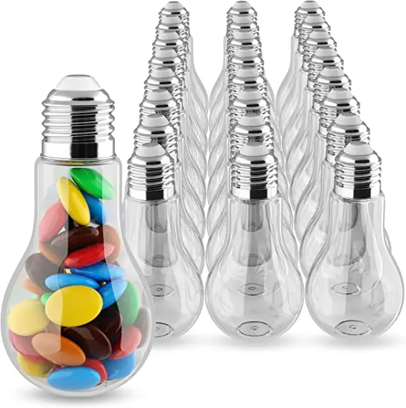 250ml, 300ml, 400ml, 500ml Milk Drink Bulb Beverage Bottle 400ml Light Bulb Shaped Cup for Cold Press Beverage