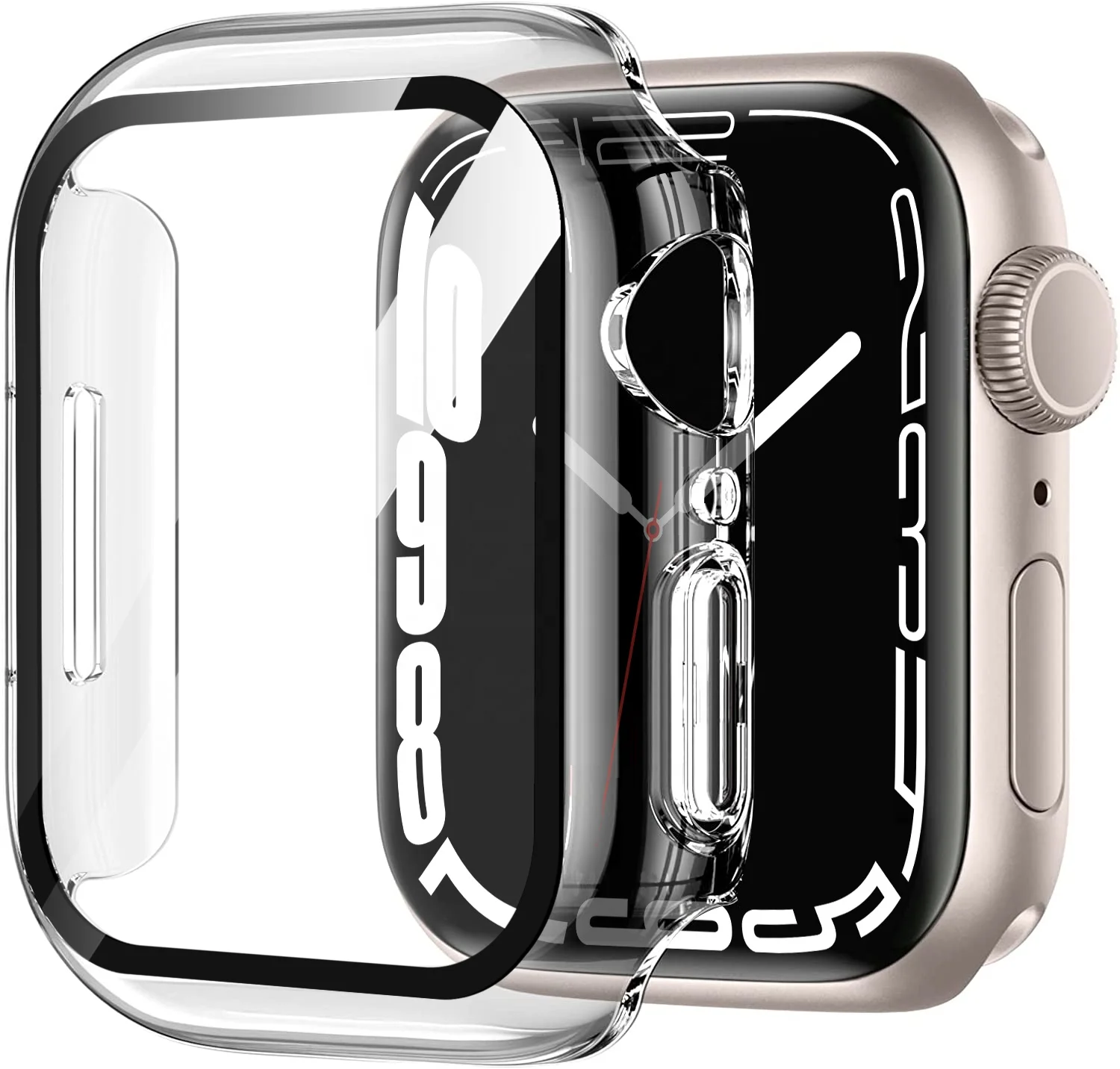 High Quality PC Frame Watch Case Screen Protector Cover For Apple Watch Series 7 41mm 45mm