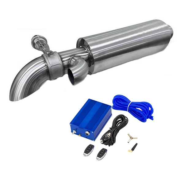 High quality Stainless Steel 2.5inch 3.0inch Exhaust Vacuum Valve Muffler Universal type And Remote Controls With Pump