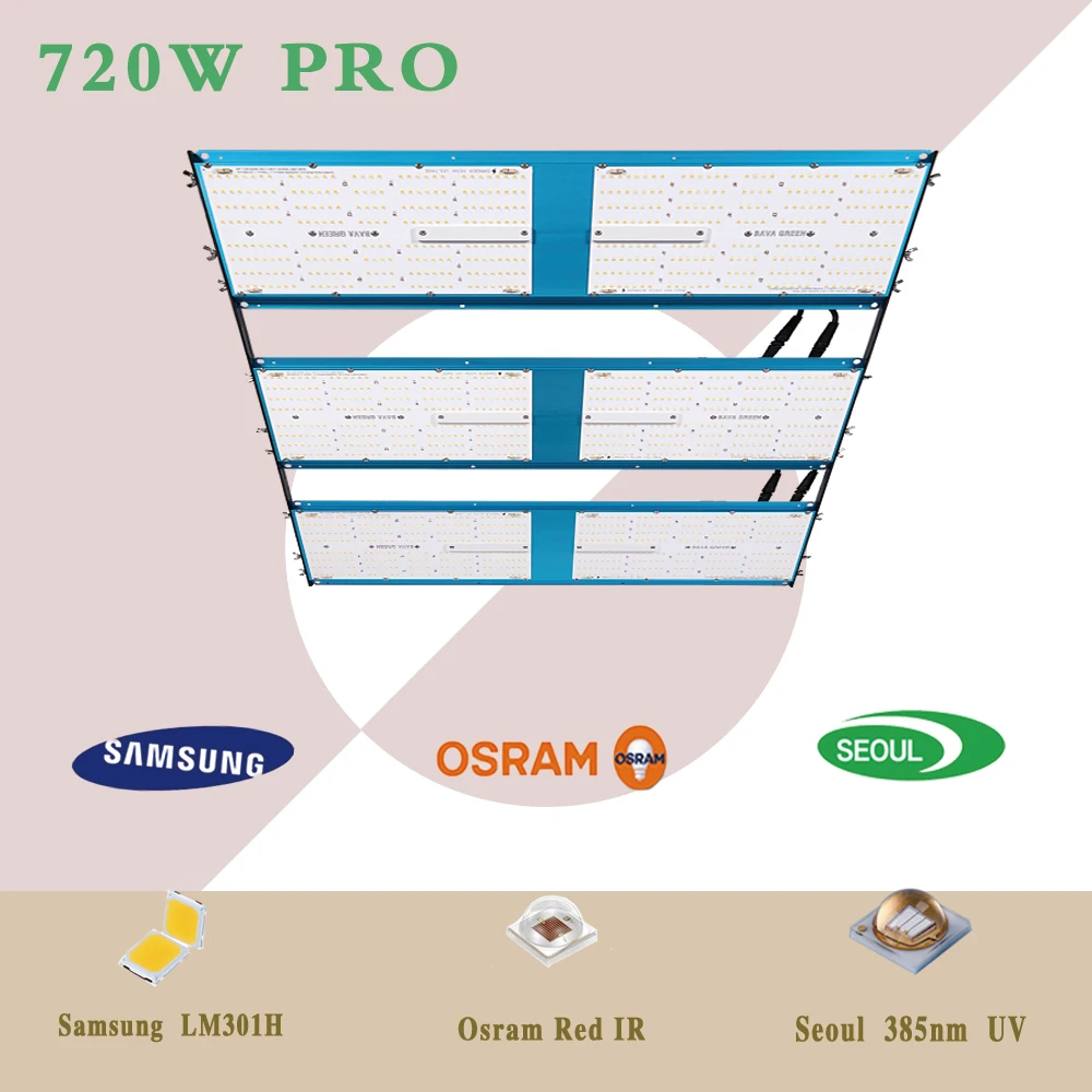 Culture ac220v veg and bloom vertical farming indoor 12pcs artificial plant ivy garland 385 nm uv led 720w panda grow light 301h