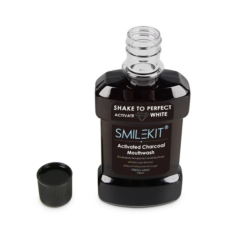 Antiseptic healthy mouth Rinse gargle mouth teeth whitening charcoal mint mouthwash