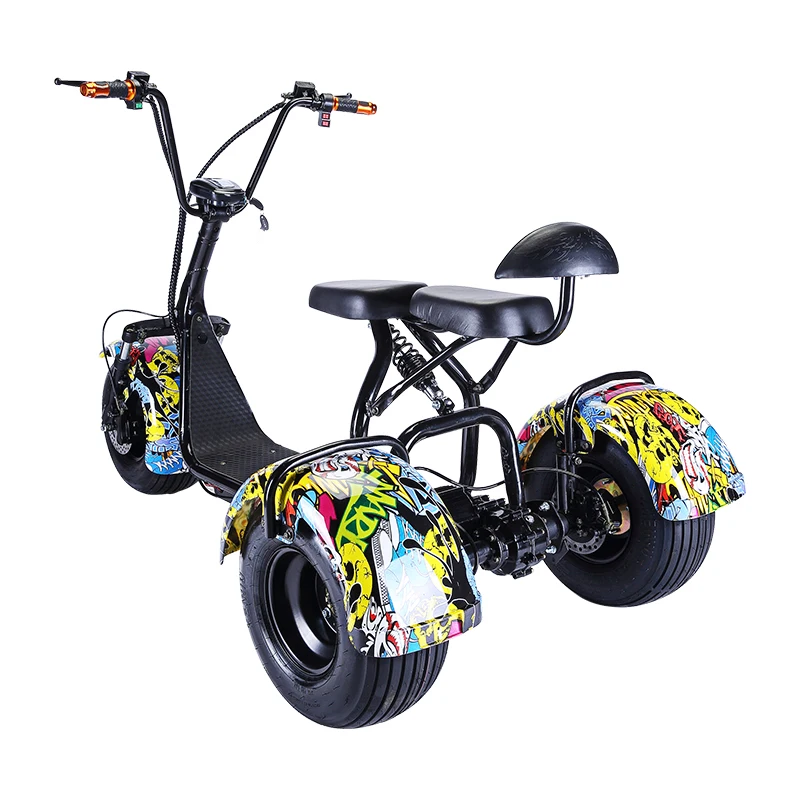 
2020 Modern Design Warehouse Europe 3 Wheel Citycoco With 60V 20AH Battery 