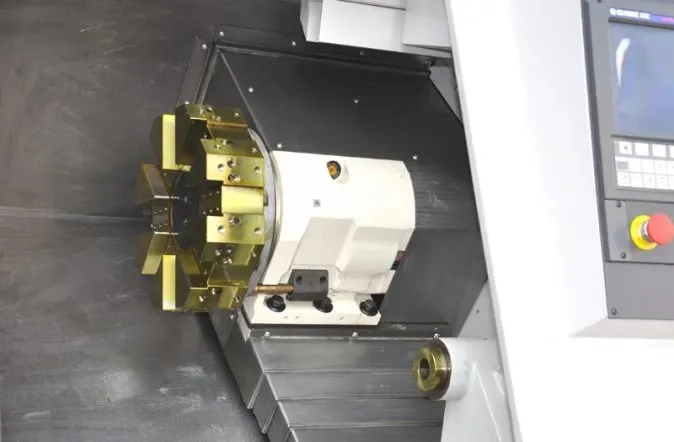 Energy Saving Horizontal Medium Duty Single Metal Manual Cnc Slant Bed Lathe