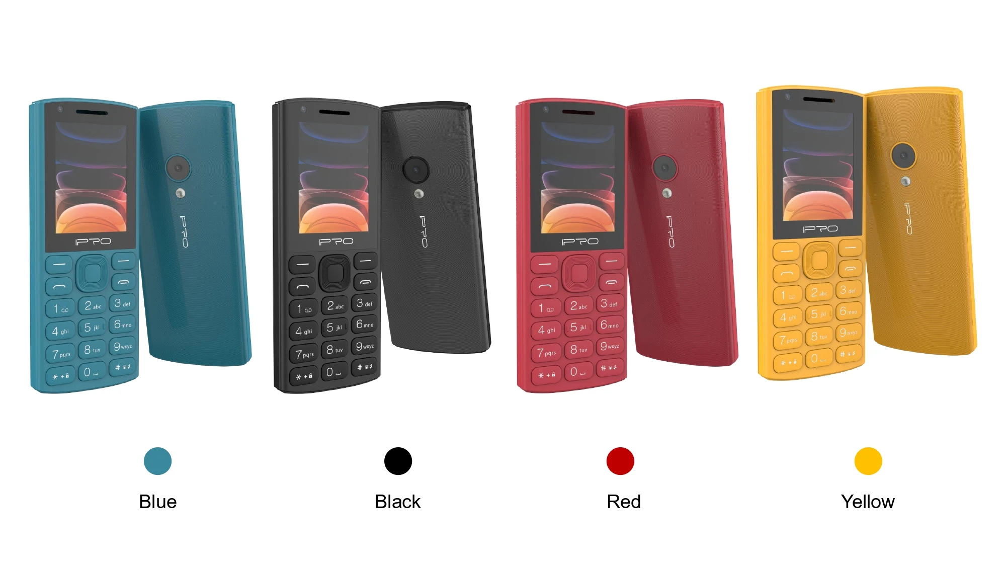 IPRO mobile phones original 2.4inch 4G Feature Phone keypad phone Dual SIM 1400mAh Battery Wireless FM Radio