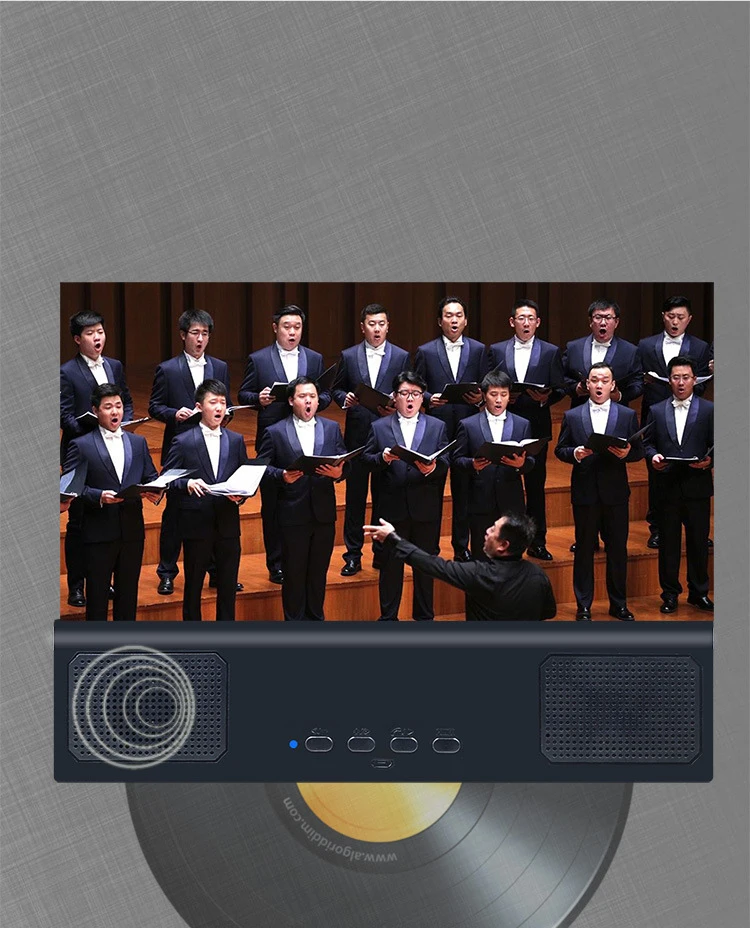 Fashion 12 inch 2 in 1 multifunction 3d phone screen amplifier with bt speaker