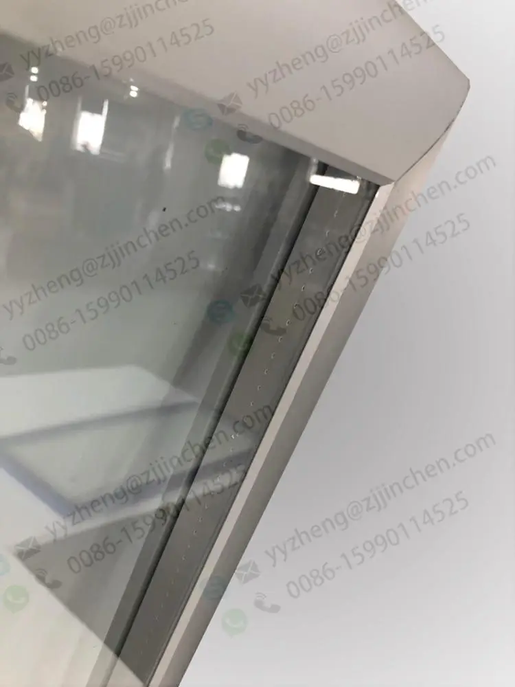 Вертикальный алюминиевый стеклянный дверной холодильник для напитков