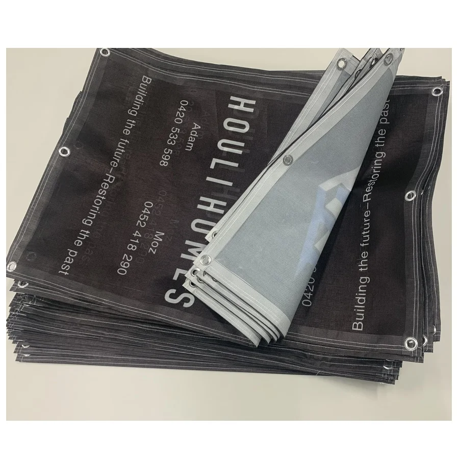Hot sale outdoor mesh pvc flex banner rolls mesh fence banner