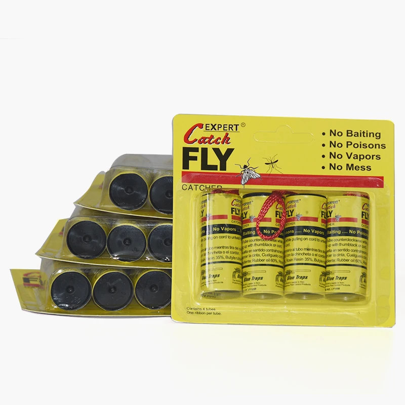 Wholesale 4pcs Premium Sticky Hanging Fly Trap for Mosquitoes Bugs Indoor/Outdoor Pest Control Glue Trap