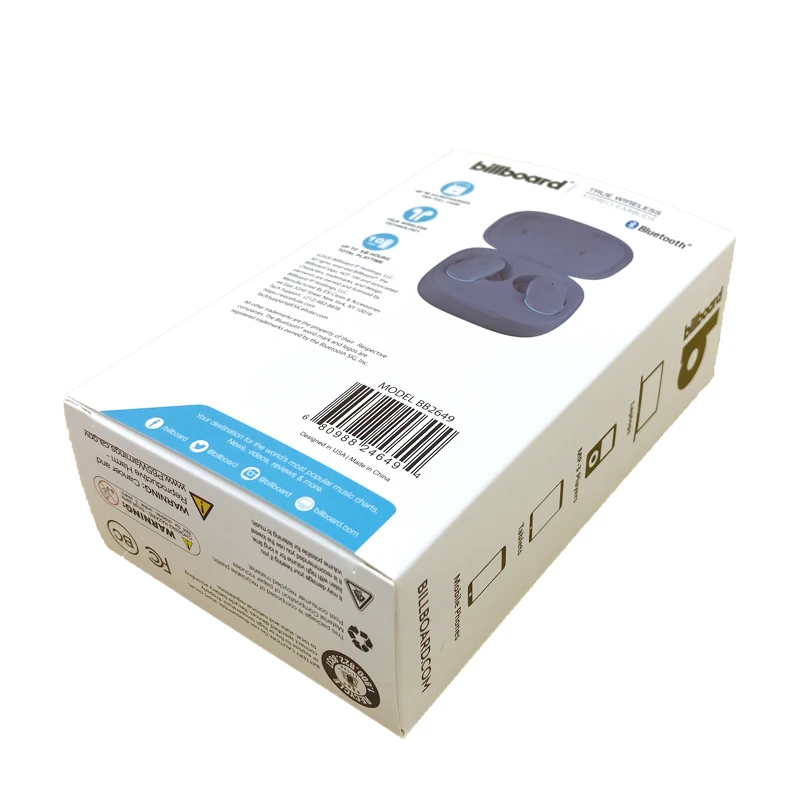 Складная картонная упаковочная коробка для наушников с логотипом заказчика от производителя