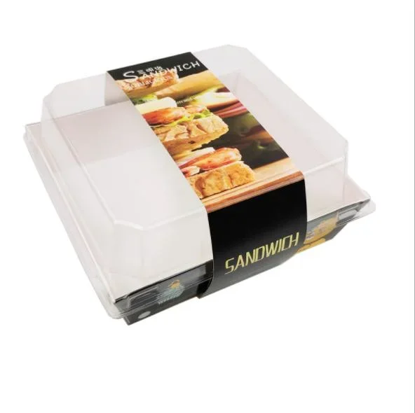 Hot Sale Custom Size Paper Packing Box for Fast Food Sandwich Packaging
